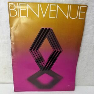 Vintage Bienvenue Renault Brochure French Language Industrial Factory Ephemera
